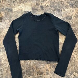 Brandy Melville Black Long Sleeve Top